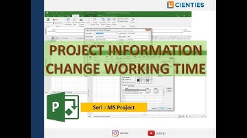 Belajar MS Project | Project Information & Setting Working Time | Tutorial Microsoft Project |
