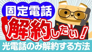 [The Mystery of Fiber Optic Phones] I want to cancel my landline! What will happen to my internet?