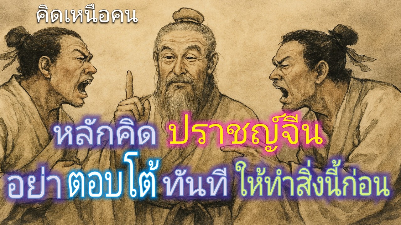 หลักคิดปราชญ์จีน : อย่าตอบโต้ทันที…ให้ทำสิ่งนี้ก่อน | ความเงียบ | การรอจังหวะ | คิดเหนือคน