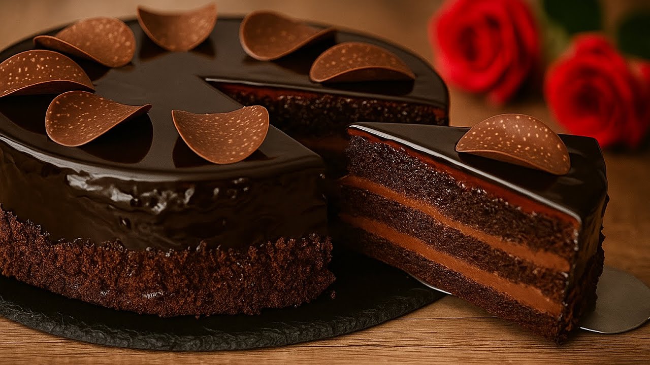 This moist, chocolate cake is a real delight!