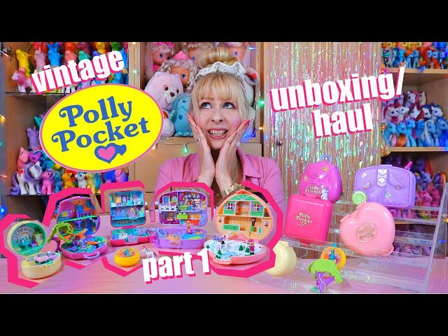 Vintage Polly Pocket unboxing/ haul part 1 - 90s girl toys 