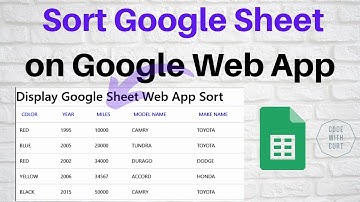 Sort Google Sheet on Google Web App