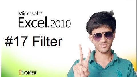 #17 How to Use Filter in MS Excel (Hindi/Urdu) Shubham Jangid