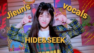 purple kiss hide&seek but it's only park jieun's vocals | compilation