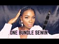أغنية DIY SEWIN USING ONE BUNDLE || ONE BUNDLE SEWIN || NATURAL HAIR SEWIN START TO FINISH