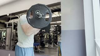 70 lbs. (+ whatever bar weight is) EZ barbell curl strength workout, May 14th, 2024