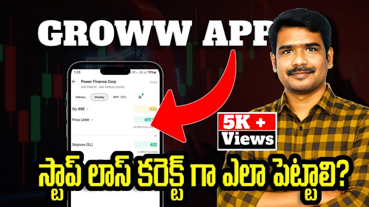 How To Set Stoploss In Groww App Telugu