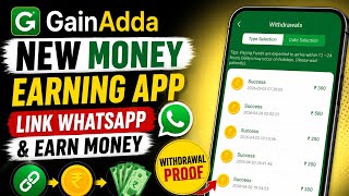 GainAdda New Watsapp Earning App 😱 In  2026 Gain adda se paise kaise kamaye @DailyOnlineEarning0  screenshot 1