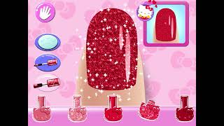 Hello kitty nail salon gameplay | walkthrough | hello kitty game ipad  screenshot 2