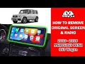 How to remove original screen and radio for Mercedes Benz G63 Wagon Apple CarPlay Android Auto