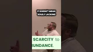 Moving from scarcity to abundance. Full the linked video for full sermon.