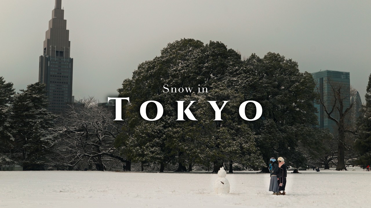 When Tokyo Turns White | Shinjuku to Shibuya | Tokyo Vlog