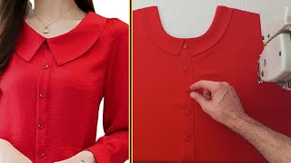 ✅️ Easy Way to Beautiful Neck Design Cutting and Sewing 💯 Sewing hacks to beginners ⛔️ Tailor Nour