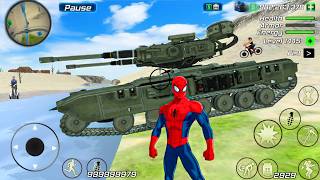 Rope Frog Ninja Superhero and Military Tank in Open World Game - Android Gameplay screenshot 2