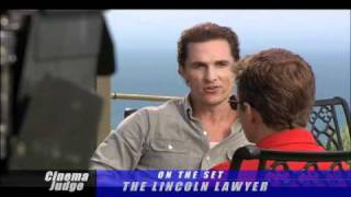 On the set of The Lincoln Lawyer