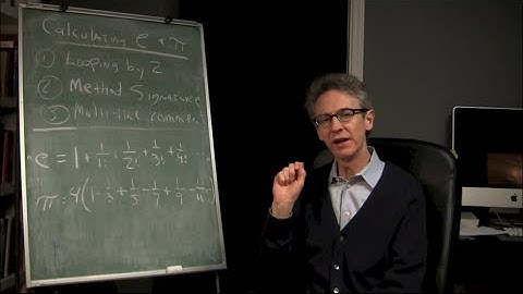 AP Computer Science Video 14 - Calculating e and pi with for loops