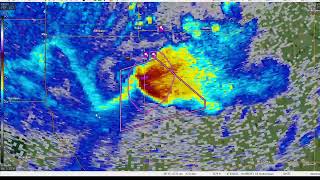 Radar Loop of a Boundary Riding Tornadic Supercell in North Dakota! 8/15/22