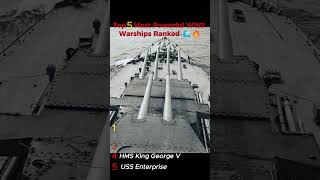 Top 5 Most Powerful Warships in World War 2 (WW2 Navy Ranking) #shorts  #battleship