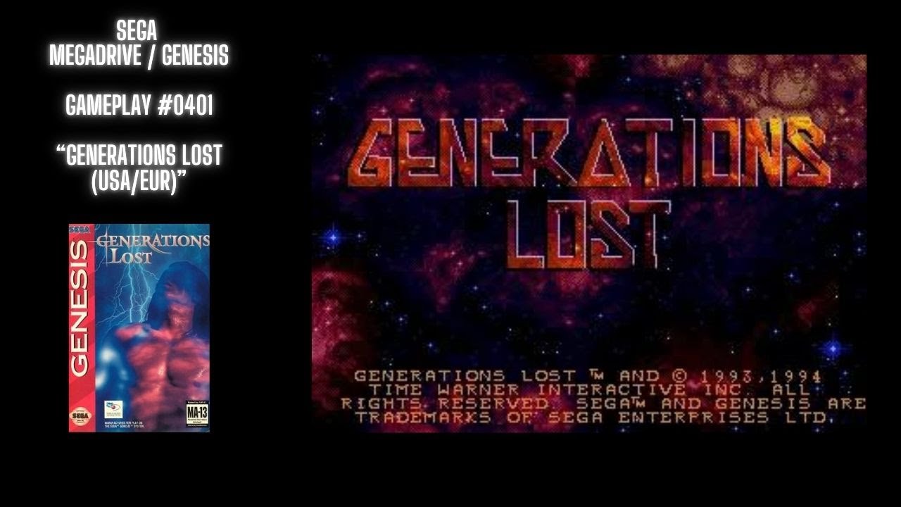 Generations Lost (USA/EUR) (Megadrive / Genesis / Gameplay 