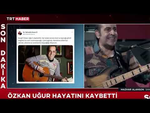 Mazhar Alanson, Özkan Uğur'un vefat haberini aldıktan sonra canlı yayında ağlamaktan konuşamadı.