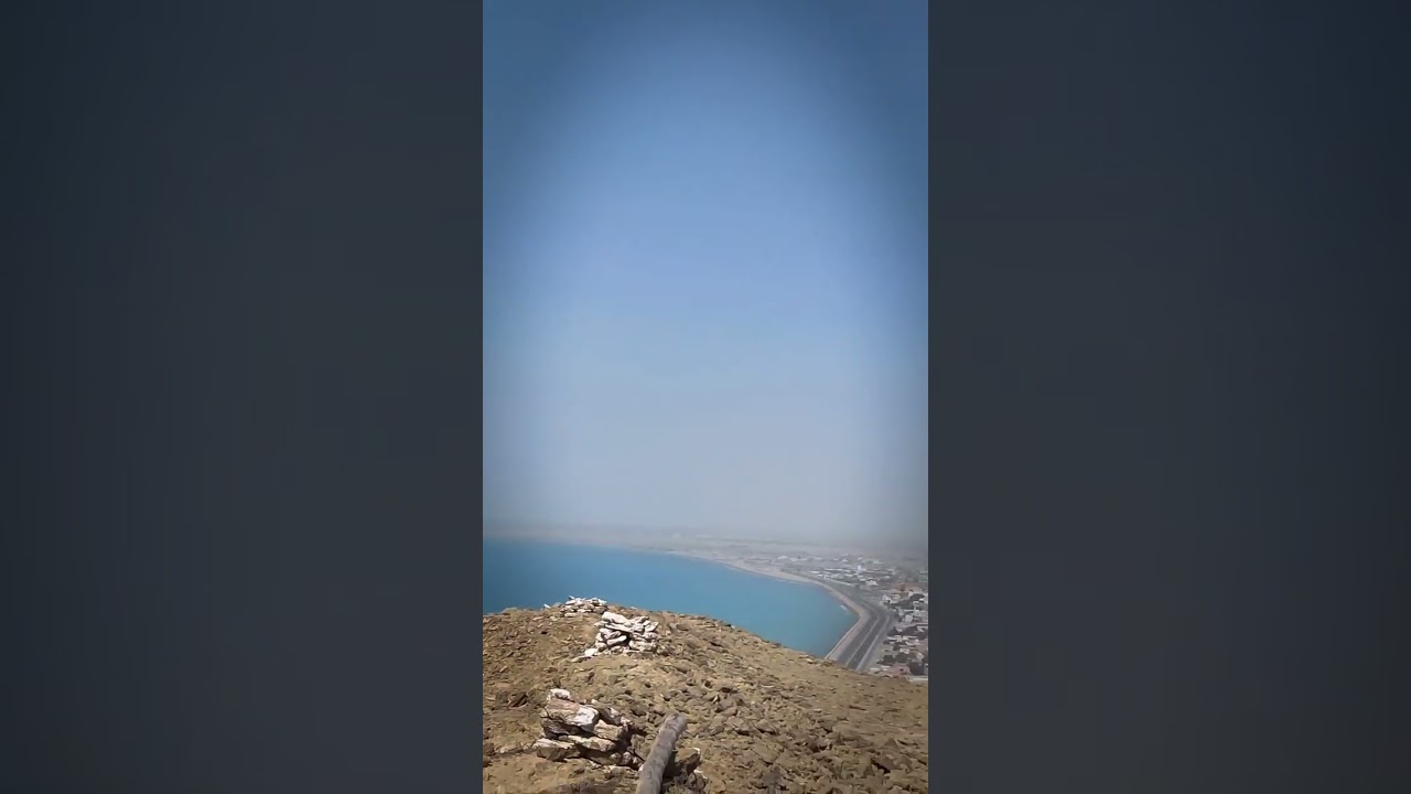 A giant Pakistani flag waiving at the top of 