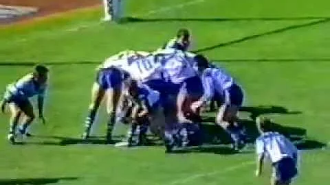 Paul Langmack Try 1985 Rd 1 Canterbury v Cronulla at Belmore