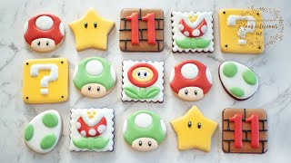 How to decorate SUPER MARIO Cookie ~ with simple shapes