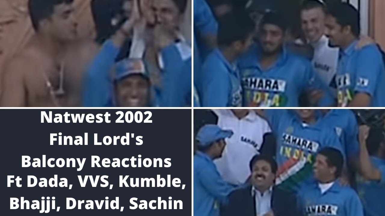 Natwest 2002 Final Lord's CelebrationDada,VVS,Dravid,Kumble, Bhajji,Sachin,Zack,Kaif,Yuvi,Nehra,Viru