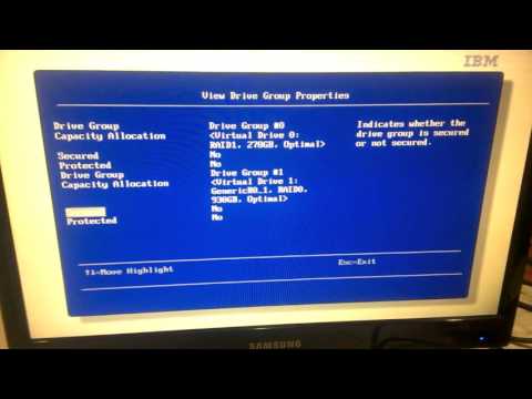 Install SAS HDD on IBM X3650
