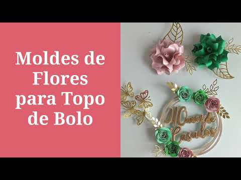 Molde Digital que encantam Flores de Papel - #floresdepapel