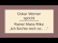 Rainer Maria Rilke „Ich fürchte mich so vor der Menschen Wort“ (1906) II Mp3 Song
