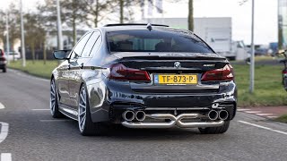 570HP Pure Turbos BMW 540i with Custom Exhaust - Accelerations & Burnouts !