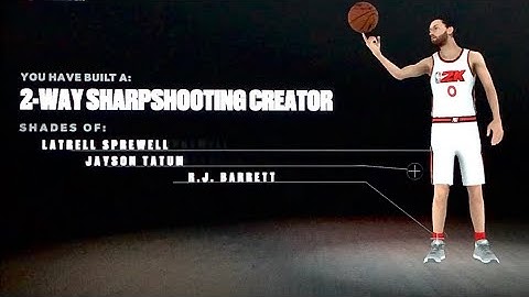 NBA 2K23 Jayson Tatum 2-Way Sharpshooting Creator Build with 64 Badges #nba2k23 #nba2k