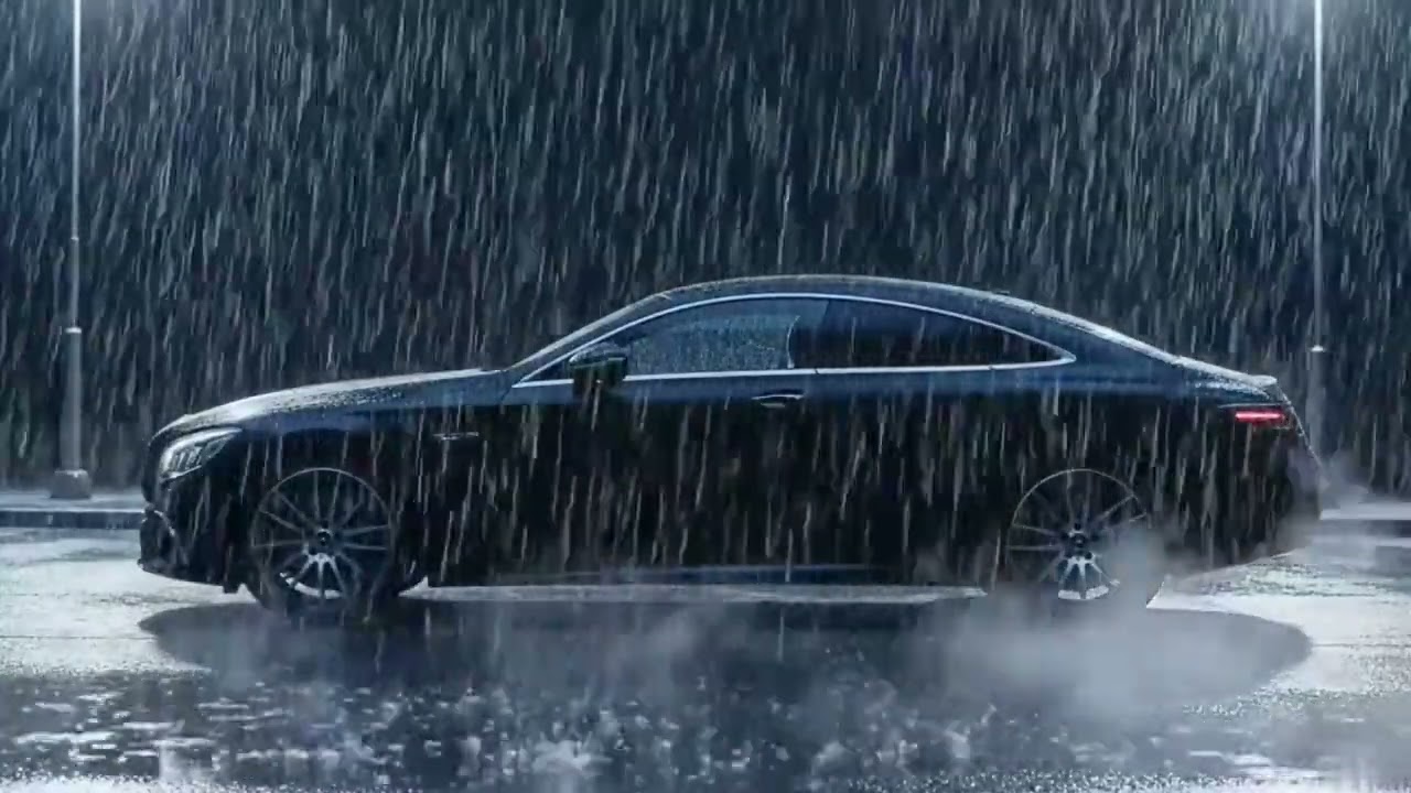 Luxury Car Rain Sounds for Deep Sleep | Mercedes S-Class