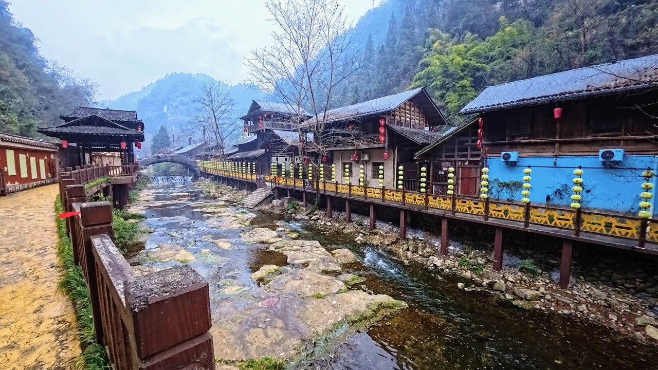 Unexpected Folk Performances While Walking Chexi Old Street 🇨🇳 | Rural China Walk | 4K