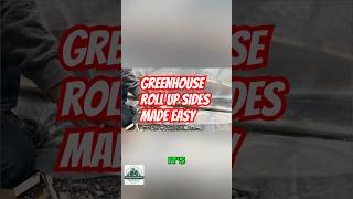 Secure your Greenhouse rollup sides #shorts #greenhouse #christmastreefarm