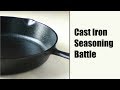 Seasoning Cast Iron (Flaxseed vs. Old School methods)