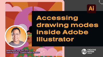 Accessing drawing modes inside Adobe Illustrator
