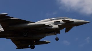 RAF Typhoons Extra Close Landings at Conningsby - 2018.