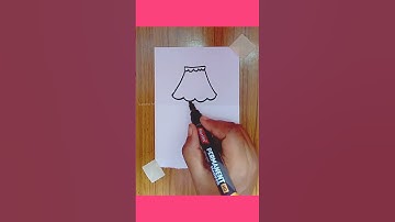 Cute Satisfying Table Lamp Drawing #tablelampdrawing#satisfying #viral #creativeart #shorts#feed