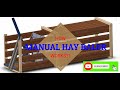 HAY BALER--Manual--Empacadora manual de heno--How it Works?