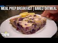 Meal Prep Your Breakfasts in Minutes with this Lemon Blueberry Baked Oatmeal