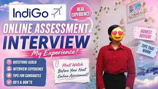 IndiGo Online Assessment Interview 2026 | My Experience & All Questions Asked | Important tips 💙
