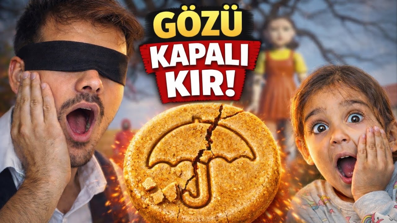 GÖZÜ KAPALI YAP! SQUID GAME ŞEKER CHALLENGE (ÇOK ZOR!)