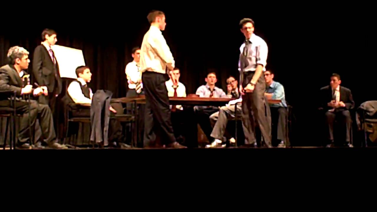 End of first half, 12 Angry Men, 3-7-10