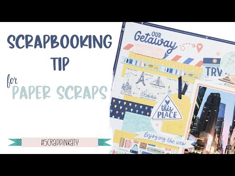 How to use Paper Scraps on your Scrapbook Layout | Travel | Process Video