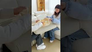 Luxury White Stretch Sofa Cover | Modern Elastic L Shape Couch Cover | Washable Slipcover for