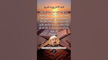 الآية ( 8) من سورة التحريم// القارئ الشيخ محمد الطبلاوي رحمه الله.