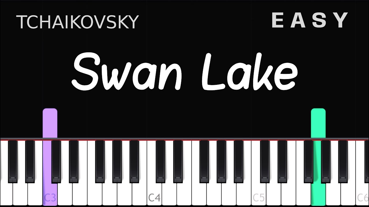 Tchaikovsky - Swan Lake - EASY Piano tutorial