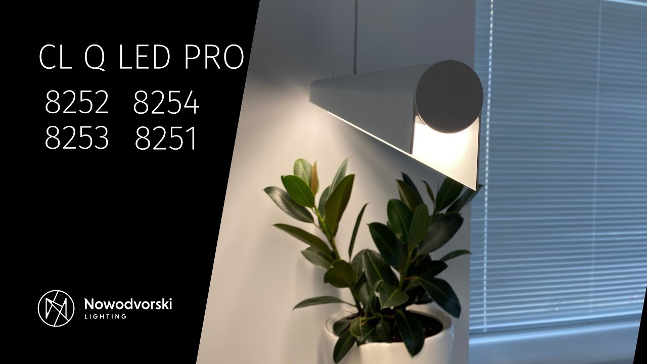 Підвісний світильник, люстра Nowodvorski 8253 CL Q LED PRO LED 1x31W 3000K 2911Lm IP20 білий video